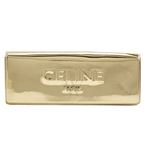 celine gold clutch|Celine clutch bag price.